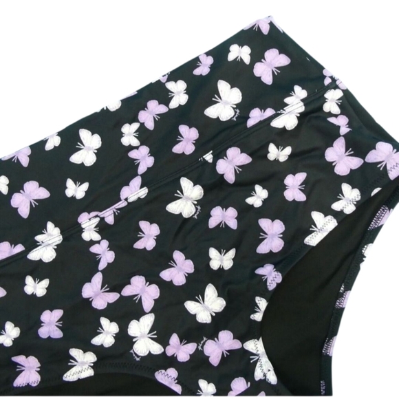 VS PINK HIGH WAISTED BUTTERFLY SWIM SHORTS•M•NWOT - Picture 3 of 7